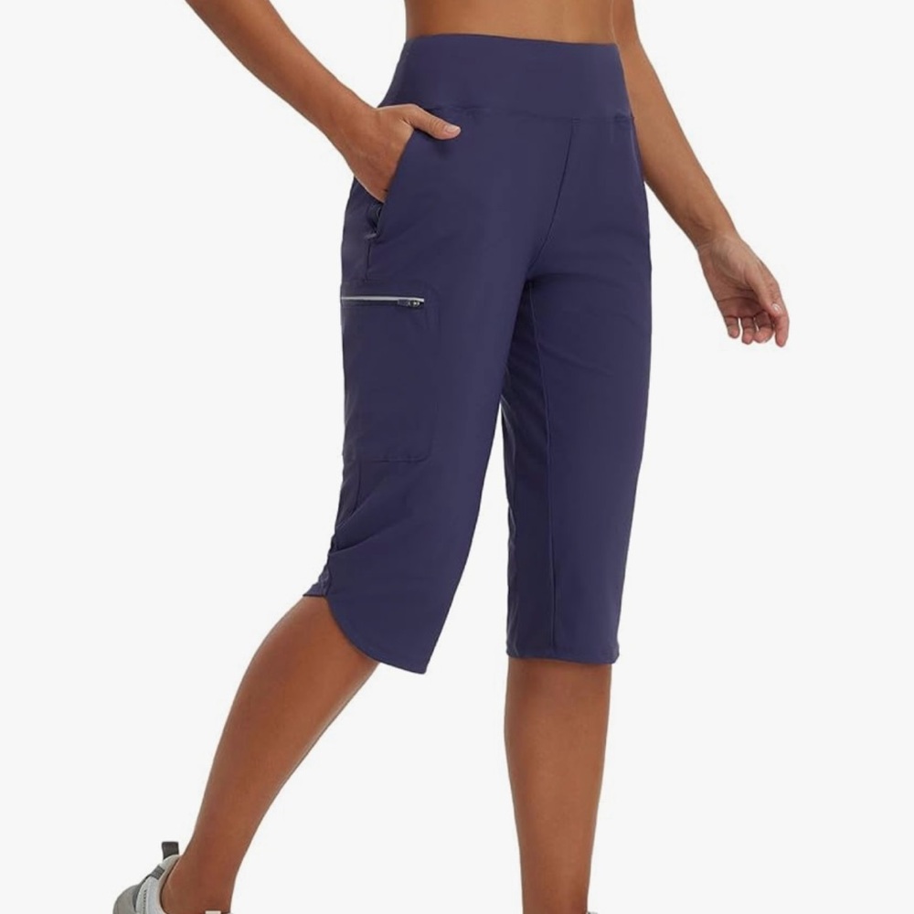 Baleaf Capri Pants with Zipper Pocket